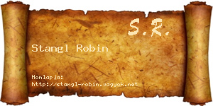 Stangl Robin névjegykártya